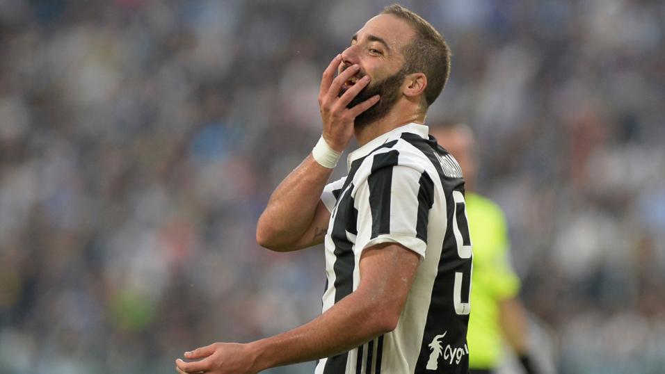 Juventus' Gonzolo Hugain has notched 13 goals in 22 games